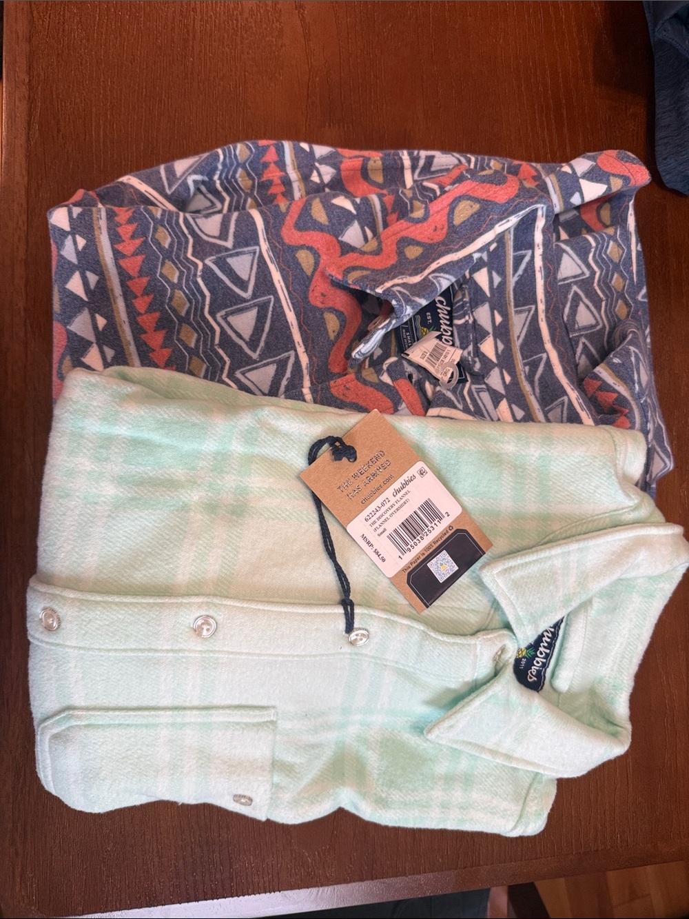 Bundle: 2 chubbies Fleece Button Down Shirts